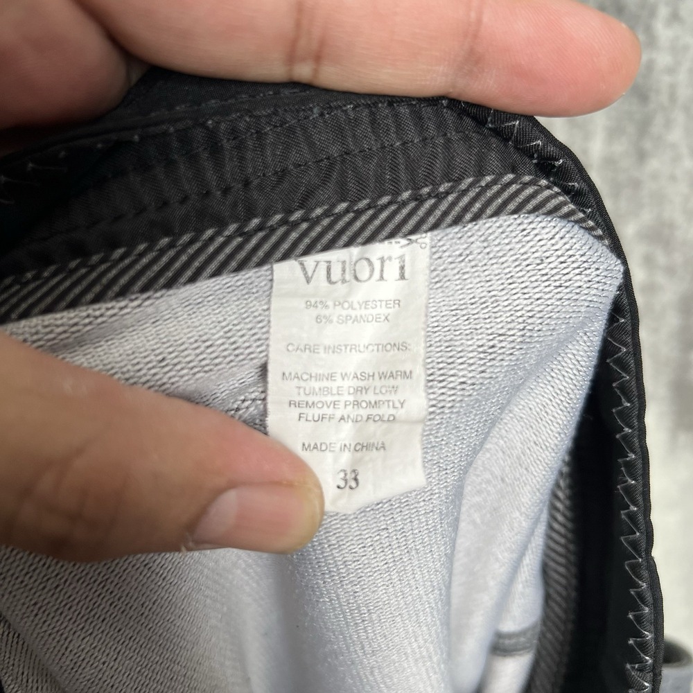 Vuori "V" Cycled Board Shorts 33 Gray Trainer Performance Hybrid Stretch Unlined - Picture 8 of 8
